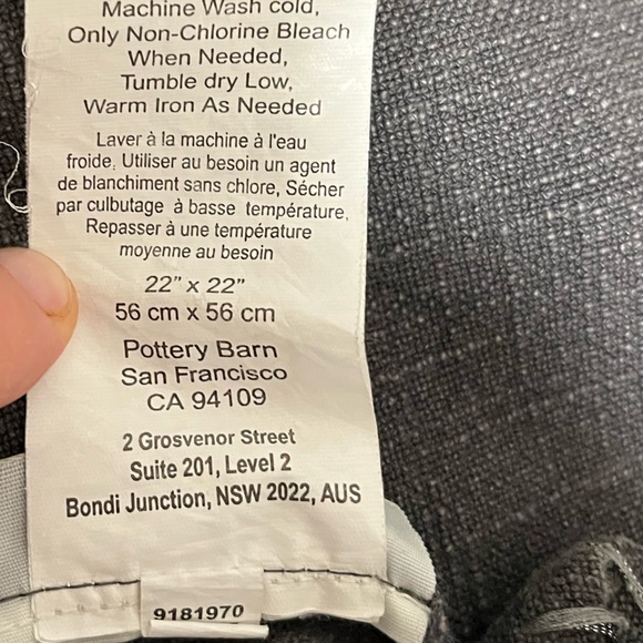 Pottery barn pillow case 22x22 - Picture 6 of 7